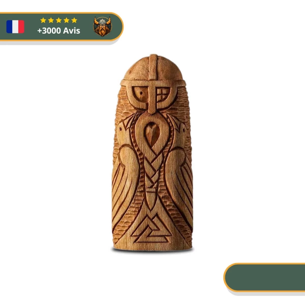 Statuette Viking En Bois - Odin 1 Statuette Viking En Bois - Odin