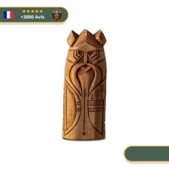 Statuette Viking En Bois - Ull