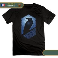 T-shirt Viking Corbeau