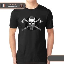 T-shirt Viking Crâne De Ragnar -Viking Soldes Magasin t shirt ragnar noir a1be6e2b d44b 497f 852a 8cbbfe416094