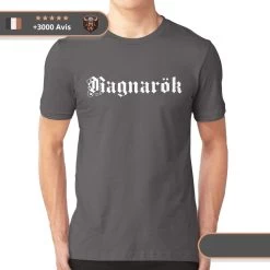 T-shirt Viking Ragnarök -Viking Soldes Magasin t shirt ragnarok gris fonce