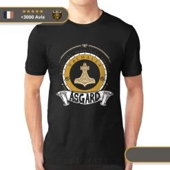 T-shirt Viking Asgard -Viking Soldes Magasin t shirt valhalla noir