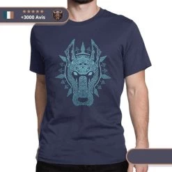 T-shirt Viking Garm -Viking Soldes Magasin t shirt viking garm bleu