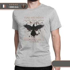 T-shirt Viking Destin -Viking Soldes Magasin t shirt viking gris