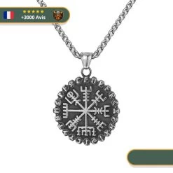 Collier Viking Runes Et Vegvisir -Viking Soldes Magasin vegvisir f955b6bf 29c0 4cb9 9a19 7c1973dd2466