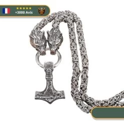Collier Viking Marteau De Thor -Viking Soldes Magasin watermark 5 1